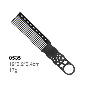 Juego de Peines Profesionales de Fibra de Carbono para Peinado, Herramientas de Estilismo de Salón, Diseño Clásico, Tamaño Grande, Color Negro - Product Image 4