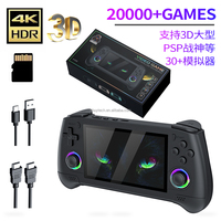 Consola de Juegos Retro de Código Abierto M30 con Pantalla de 4,3 Pulgadas, Joystick con Luz RGB, Compatible con 30 Emuladores PSP/PS/CPS2
