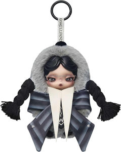 100% Authentique SKULLPANDA Wednesday Pendentif Peluche Version Uniforme Collégien Nevmore Boîte Mystère Ascenseur - Product Image 1