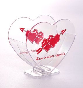 Cuencos desechables reutilizables en forma de corazón, aperitivos de plástico, Mini tazas de <span class=keywords><strong>helado</strong></span> para postres - Product Image 3