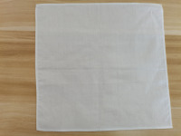 Mouchoirs carrés blancs 100 % coton personnalisés 35x35cm, impression sérigraphique, logo OEM, sans motif, usage quotidien décontracté, toutes saisons