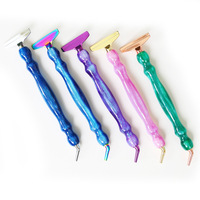 Nouveauté 2026 – Kit d'outils de précision professionnels multi-places avec poignée confortable pour la peinture au diamant – Embouts métalliques pour stylo