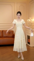 9362 Grace Odeon - Robe de décoration 3D de style français, douce et élégante, design de niche