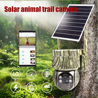 Caméra de sécurité solaire 4G LTE de camouflage pour extérieur, sans fil, 3MP, vision nocturne à 360°, audio bidirectionnel, stockage cloud, vente en gros