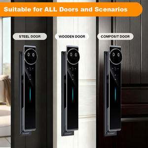 उच्च गुणवत्ता वाले ट्यूया स्मार्ट लॉक स्क्रीन पेप होलफेस पहचान पूर्ण-स्वचालित बुद्धिमान चेहरे का ताला - Product Image 3