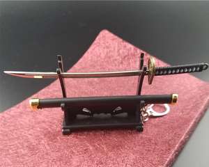 Porte-clés en acier inoxydable pour sabre katana, porte-outils, étui, porte-clés de voiture, cadeau Roronoa Zoro - Product Image 4