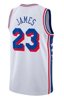 Grosir Berkualitas Tinggi # 23 James  Jersey Basket Bordir Jersey Kustom