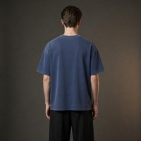 T-shirt Oversize Vierge Premium 235g de Marque de Luxe Alternative, Service Personnalisé OEM/ODM, 100% Coton Filé Anneauté, Coupe Minimaliste Moderne