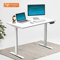 Cadre de bureau assis-debout à double moteur certifié CE, cadre de bureau ergonomique, bureaux électriques réglables en hauteur