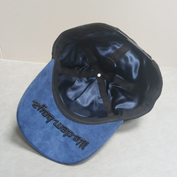 Gorra de Béisbol de Gamuza de Dos Tonos con Textura Vintage, Bordado con Logotipo Personalizado, Unisex, Estilo Hip Hop, Ajustable