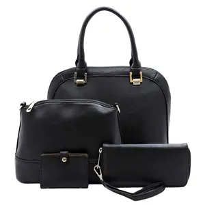 New Product Ideas 2022 Fashion Women Hand Bags Synthetic Leather Women's Tote Bags 4 Piece Luggage Sets