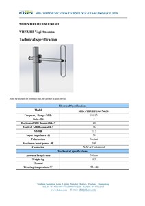<span class=keywords><strong>Antenna</strong></span> Yagi 136-174MHz 3dbi a polarizzazione verticale a un vano <span class=keywords><strong>Antenna</strong></span> UHF - Product Image 2