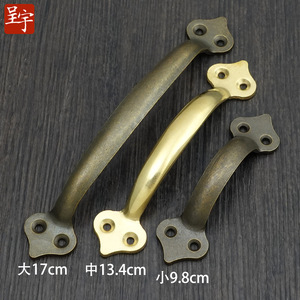 Chengyu Copper Cabinet Handles Bar Shape Chinese Style Drawer Hardware Solid Brass Durable CYI240 - Product Image 3