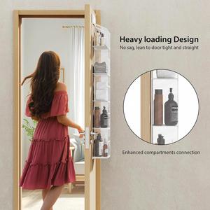 Waterproof 5 Shelf Over the Door Organizer with Pockets Behind Door Storage for Clothing Tools Jewelry Bedding in Bathroom - Product Image 6