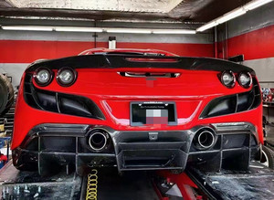 ชุดแต่งคาร์บอนไฟเบอร์สำหรับ Ferrari F8 ชุดอัพเกรด F8 สไตล์ Kyvay สปอยเลอร์หน้า ดิฟฟิวเซอร์ สเกิร์ตข้าง วินด์ไนฟ์ ชุดแต่งรอบคัน - Product Image 4
