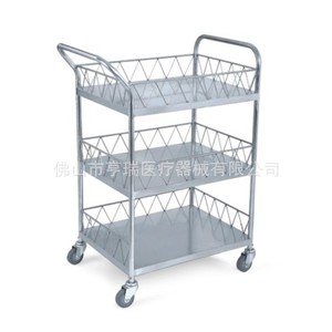 Chariot médical Henry Instrument HR-748 en acier inoxydable pour hôpital - Product Image 1