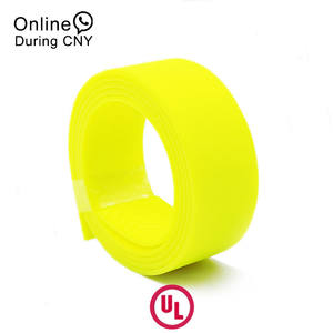 Kerah anjing kuning neon dengan anyaman berlapis TPU 2mm visibilitas tinggi ramah lingkungan tahan air untuk keamanan yang lebih baik - Product Image 1