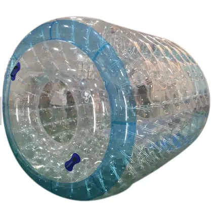透明でカラフルな耐久性のあるPVCインフレータブルウォーターローラー水ローリングボールクリアシールTPUシリンダーゾーブローラー
