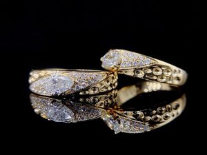 แหวนเพชรทรงลูกแพร์ 0.3 กะรัต รับรองโดย GIA จาก Xinfly ดีไซน์ทันสมัย ทองคำแท้ 18K สำหรับผู้หญิง เหมาะเป็นของขวัญวันเกิด - Product Image 2