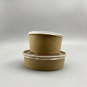 Contenants alimentaires jetables en papier enduit de PE, écologiques, de qualité alimentaire, étanches et résistants à l'huile pour plats à emporter - Product Image 2
