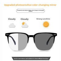Lunettes photochromiques pour myopie JINGXIN pour femmes, tendance, look naturel, monture large, style célébrité internet, anti-lumière bleue