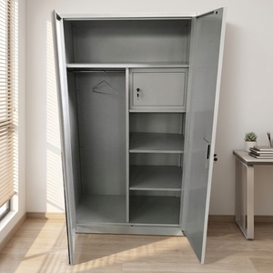 Armoire moderne à 2 portes avec penderie et coffre-fort métallique haute sécurité pour usage professionnel, personnel et hôtelier, idéal pour centres commerciaux et gymnases - Product Image 1