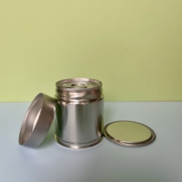 Boîtes rondes en métal personnalisées de 60*68 mm, hermétiques, pour 80 g de matcha, café et thé, emballage mini de 50 g avec bouchons et couvercles intérieurs