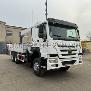 איכות גבוהה בשימוש/משאית חדשה 12ton הידראולי טלסקופי בום משאית הואו 6 x4 371hp מנוף למכירה - Product Image 2