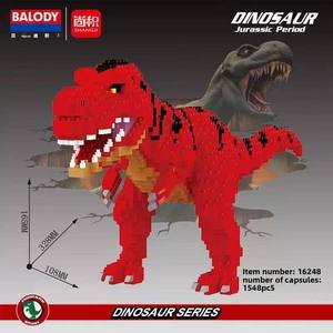Micro-Particle <b>Plastic</b> ABS Building <b>Blocks</b> Dinosaur Series Tyrannosaurus Rex Assembly Toy Unisex Educational Gift - Product Image 5