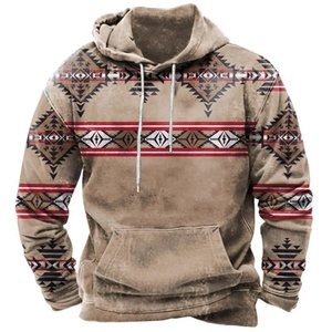 Vintage Indian Style Men's Hoodie Hooded Sweatshirt Unisex Harajuku Fashion <strong>Pullover</strong> New Jacket <strong>Plus</strong> <strong>Size</strong> Casual Streetwear - Product Image 3