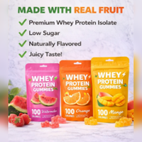 Gummies de Protéines de Lactosérum Véganes OEM, Acides Aminés Naturels, Nutrition Sportive, Complément Énergétique, Créatine, Gummies de Protéines de Lactosérum