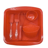 Mini Kinder Silikon Gebäck Werkzeuge Kuchen form Pinsel Spatel Muffin Cupcake Cup Set zum Backen