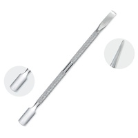 Haute qualité double côtés cuticule poussoir en acier inoxydable outil de manucure nail art cuillère dissolvant cutter pince cuticule poussoir
