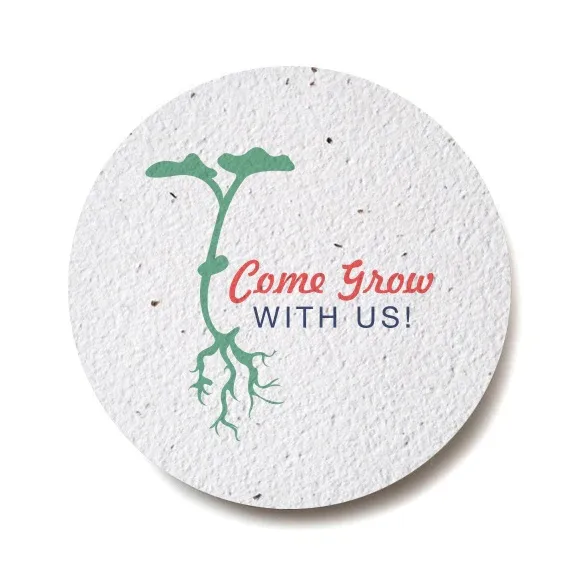 customized magic gift card coasters natural biodegradable plant paper dust cover