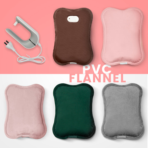 <span class=keywords><strong>Bouillotte</strong></span> électrique portable rechargeable en PVC pour crampes menstruelles, <span class=keywords><strong>petite</strong></span> et douce, avec housse - Product Image 2