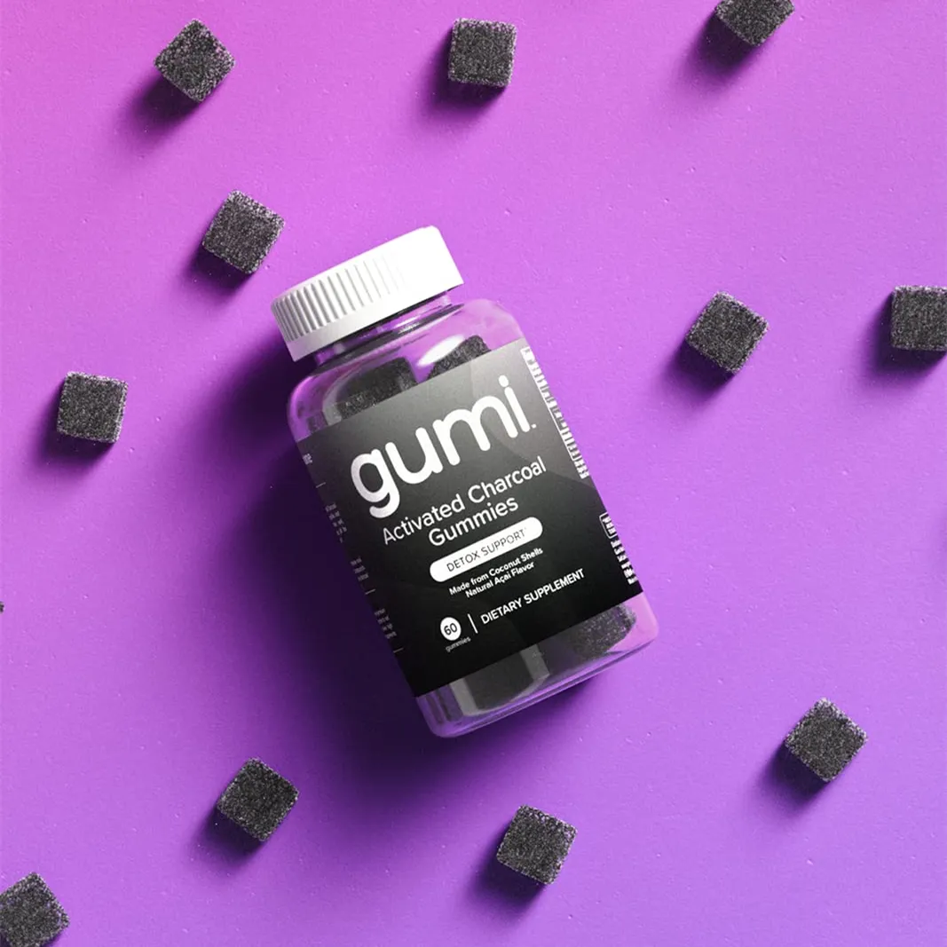 OEM/ODM Supplement Coconut Shell Activated Charcoal Gummies 200mg for Detox Support, Gut & Oral Health
