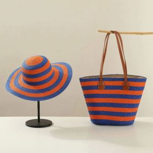 Ensemble Chapeau de Plage Unisexe et Sac en Papier – Protection Solaire Estivale, Sac Fourre-tout Décontracté et Tendance pour Voyage - Product Image 6
