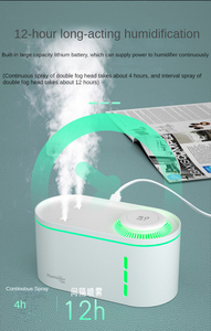 Teslimat hızlı fabrika 2000ml serin sis ev nemlendirici 2l büyük çift sprey Led ışık Atomizer difüzör nemlendirici - Product Image 3