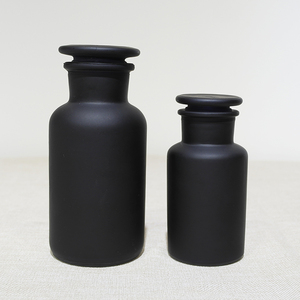 Jar Jars Apothecary Jar 250ml/500ml Black Apothecary Jar Wholesale Glass Apothecary Jars