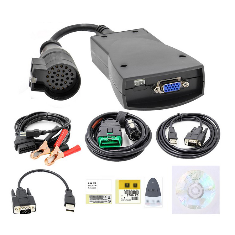 Автомобильный диагностический прибор PP2000/LEXIA3 921815C с полным чипом и интерфейсом obd2 V7.83, подходит как для Citroen, так и для Peugeot