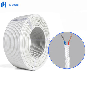 <span class=keywords><strong>Câble</strong></span> <span class=keywords><strong>de</strong></span> compensation <span class=keywords><strong>de</strong></span> température à thermocouple <span class=keywords><strong>de</strong></span> type KC/SC/RC/BC/WC, isolé en PTFE, en fibre <span class=keywords><strong>de</strong></span> verre, norme GB SCHF4B - Product Image 1