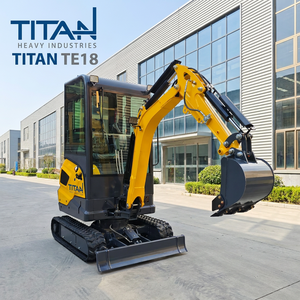 Mini-excavatrice TITAN de 1,8 tonne avec commande pilote - Moteur Euro 5 EPA, excavatrice sur chenilles pour l'aménagement paysager <span class=keywords><strong>et</strong></span> le jardinage - Product Image 3