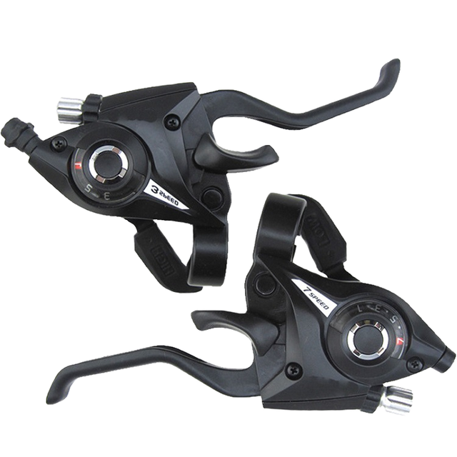 SAIMENG 3x8 24 Speed Lightweight Aluminum Alloy Mountain Bike MTB Integrated Shifter Brake Lever Combo Set Bicycle Shifters