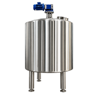 Réservoir sanitaire en acier inoxydable de 500 à 50 000 L à prix compétitif pour la fabrication de moût de bière avec moteur à engrenages à vitesse variable