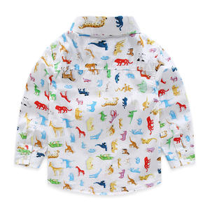 Vêtements de boutique pour enfants en gros, chemises de pêche à manches longues pour enfants, imprimées avec des animaux 3D, tissus doux - Product Image 2
