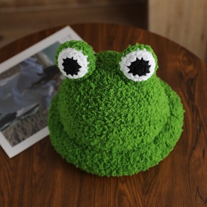 2025 của phụ nữ màu xanh lá cây sang trọng ếch hình mùa đông ấm Beanie <span class=keywords><strong>Hat</strong></span> thích hợp cho mặc hàng ngày - Product Image 4