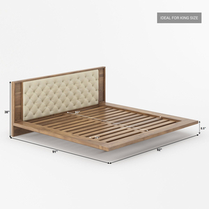 Diseños de <span class=keywords><strong>cama</strong></span> de cuero de madera tapizados modernos con todos los tamaños, muebles de dormitorio interior, <span class=keywords><strong>cama</strong></span> de plataforma de madera con mesita de noche - Product Image 4