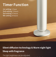 Diffuseur d'arômes électronique sans eau à pulvérisation automatique avec éclairage LED rechargeable et contrôle Wi-Fi double mode pour hôtels