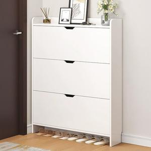 3 Layer Rotating Flip <strong>Shoe</strong> Cabinet Multiple Style Melamine Wooden <strong>White</strong> Living Room Furniture Large Capacity <strong>Shoe</strong> <strong>Rack</strong> for - Product Image 1