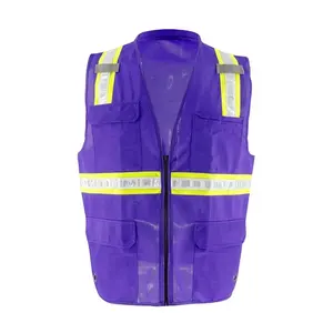 ZUJA ANSI107 zertifizierte Werks sicherheit High Viz Reflective Vest Konstruktion reflektor Sicherheits weste